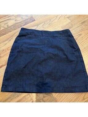 Croft & Barrow Womens Size 6 Denim Skort New